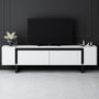 Hanah Home Soporte para TV Yildiz Blanco y Negro
